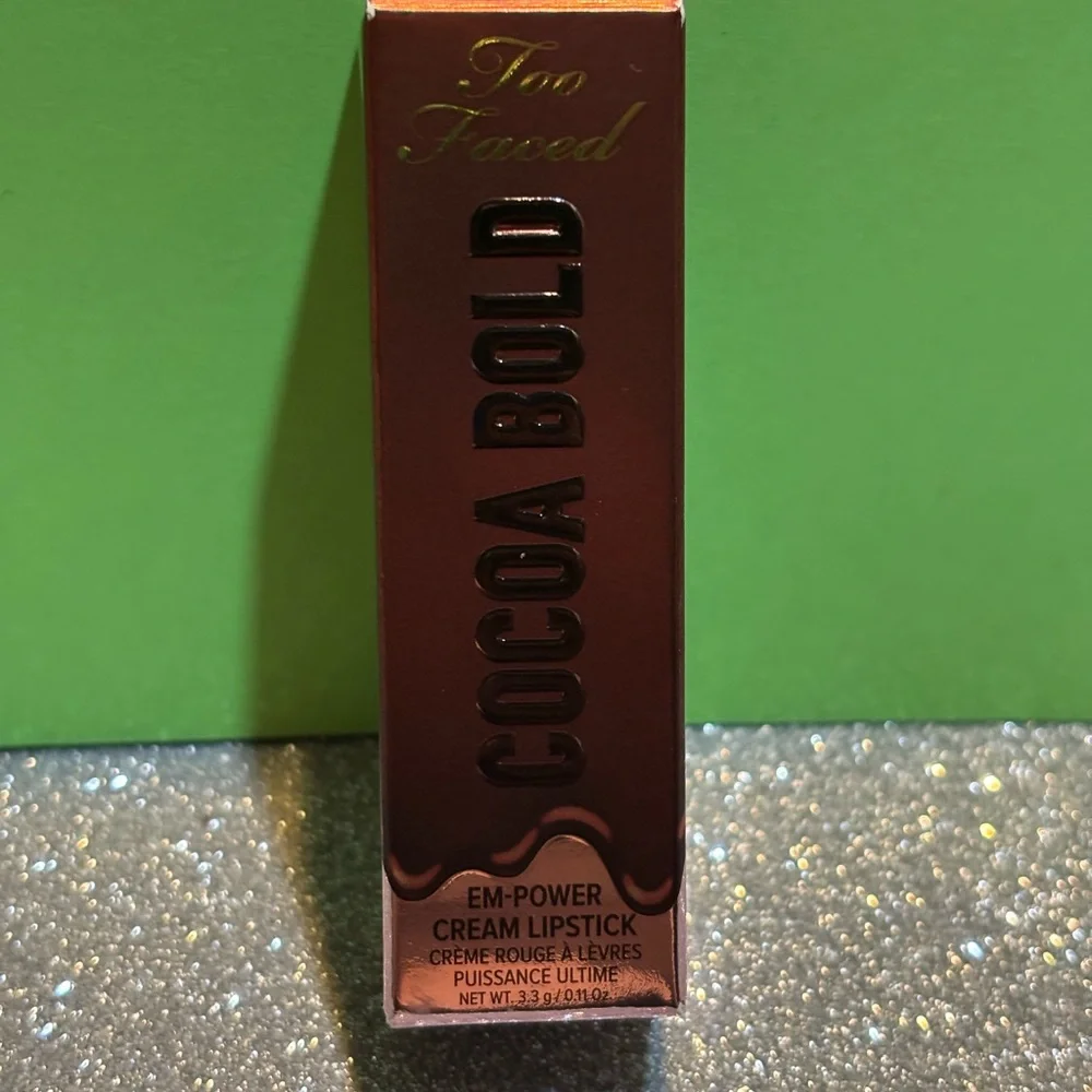BNIB! Too Faced Cocoa Bold Empower Cream Lipstick in GANACHE 💄🍫